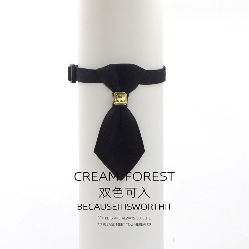 Adjustable Bow Tie Collar for Small Dogs and Cats