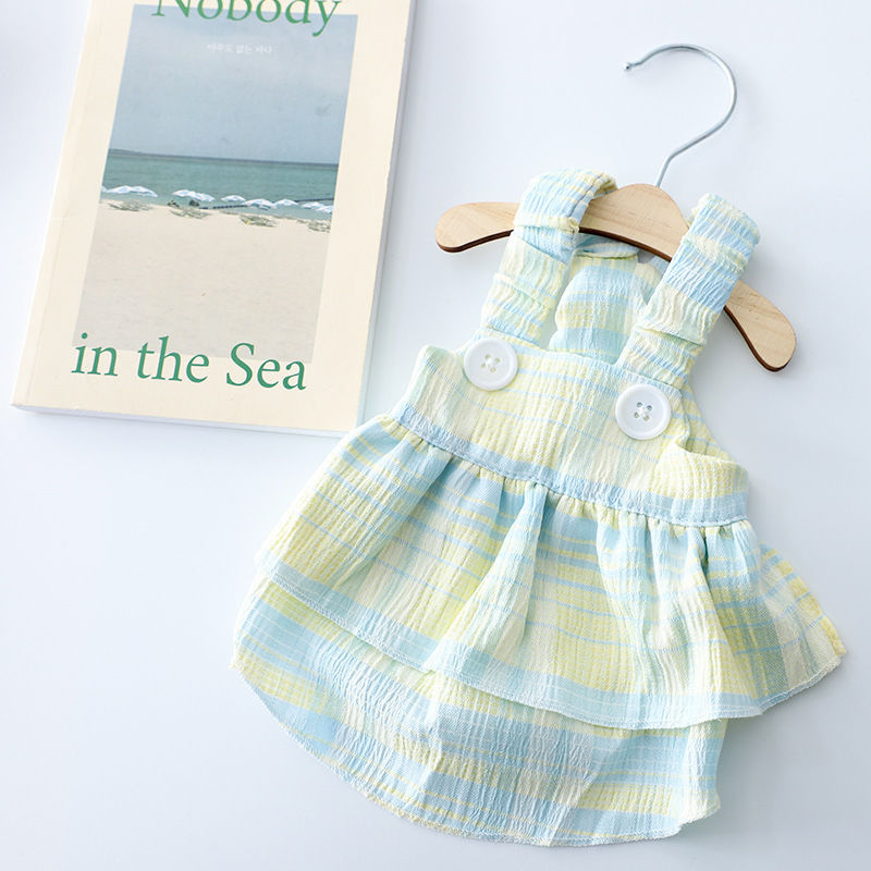 Breathable Dog Dress for Small Medium Breeds - Spring Summer Outfit