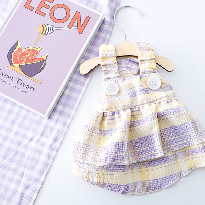 Breathable Dog Dress for Small Medium Breeds - Spring Summer Outfit