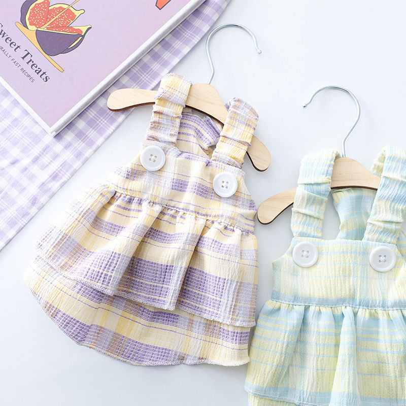 Breathable Dog Dress for Small Medium Breeds - Spring Summer Outfit